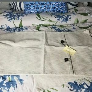 2 natural recycled fiber cotton KING pillow shams handcrafted tribal
